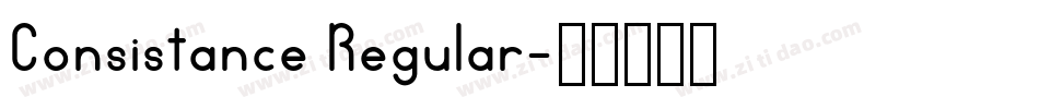 Consistance Regular字体转换